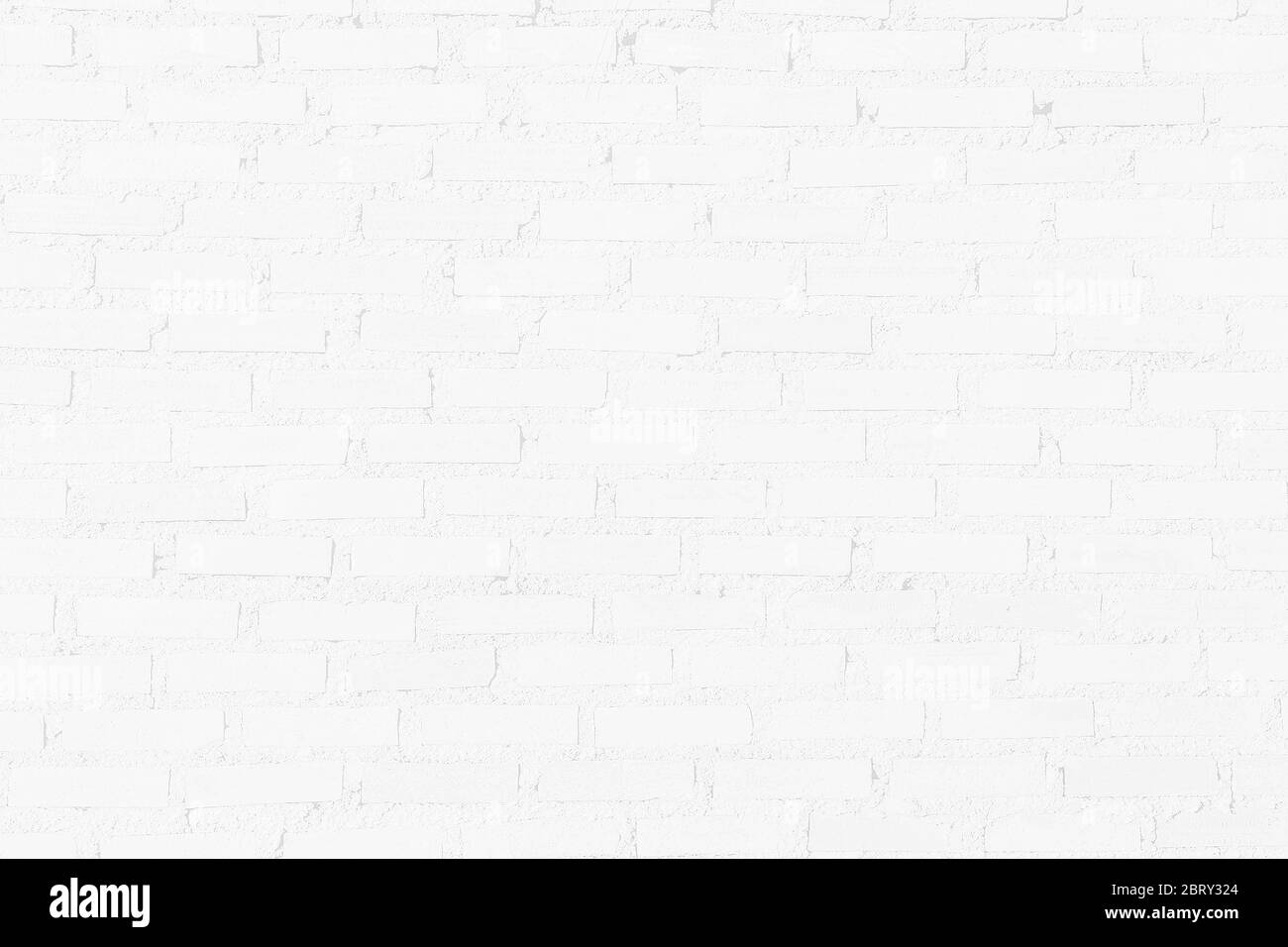 Old white brick wall texture for background. Abstract horizontal ...