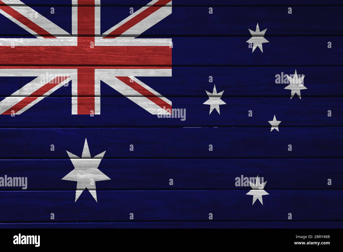 Australia national flag painted on wood background Stock Photo - Alamy