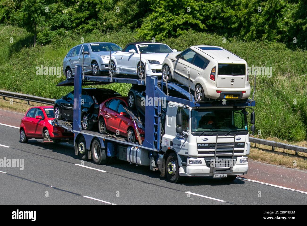 Copart Auto transporter, 7 car transporter carrier; Motorway heavy bulk