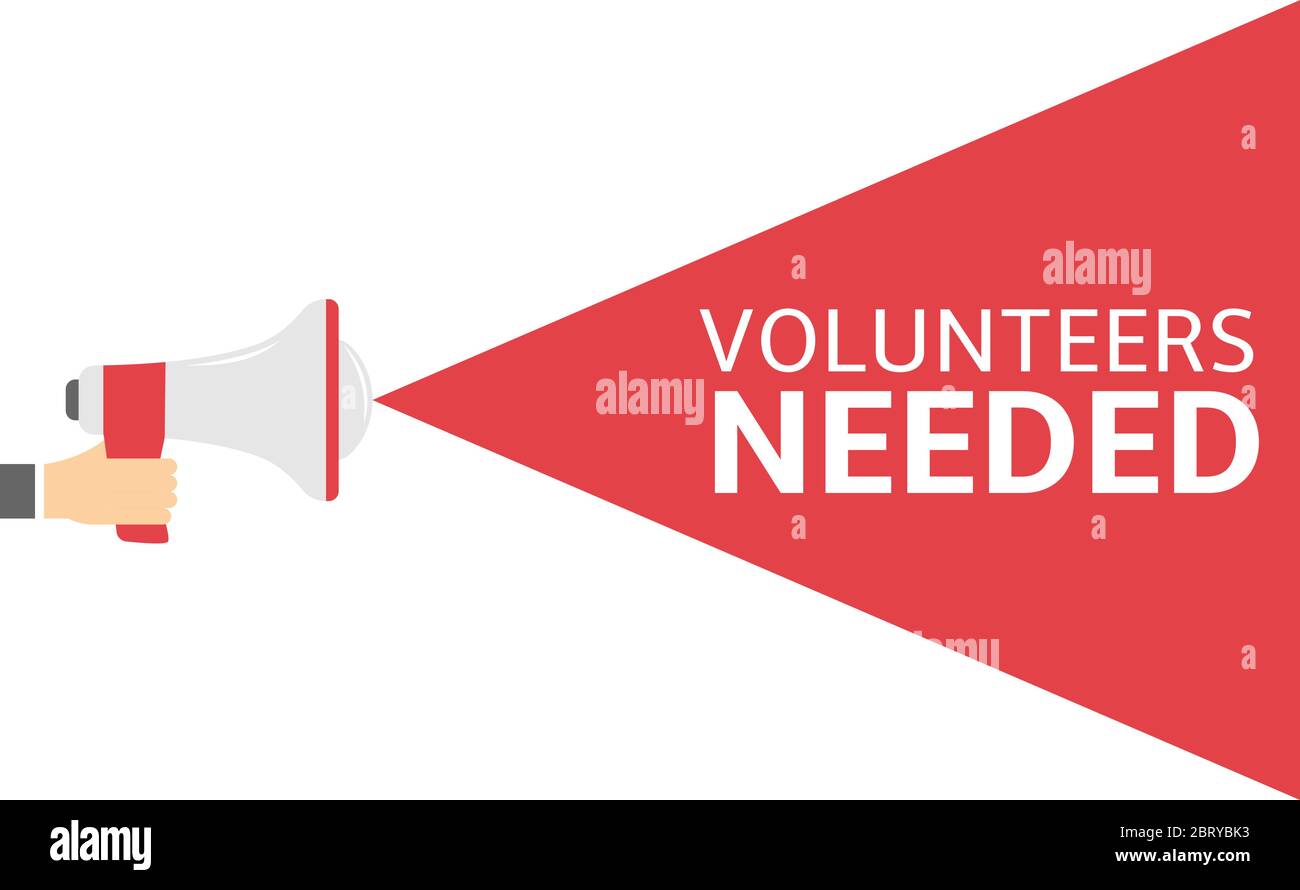 Volunteers needed vector illustration Stock Vector