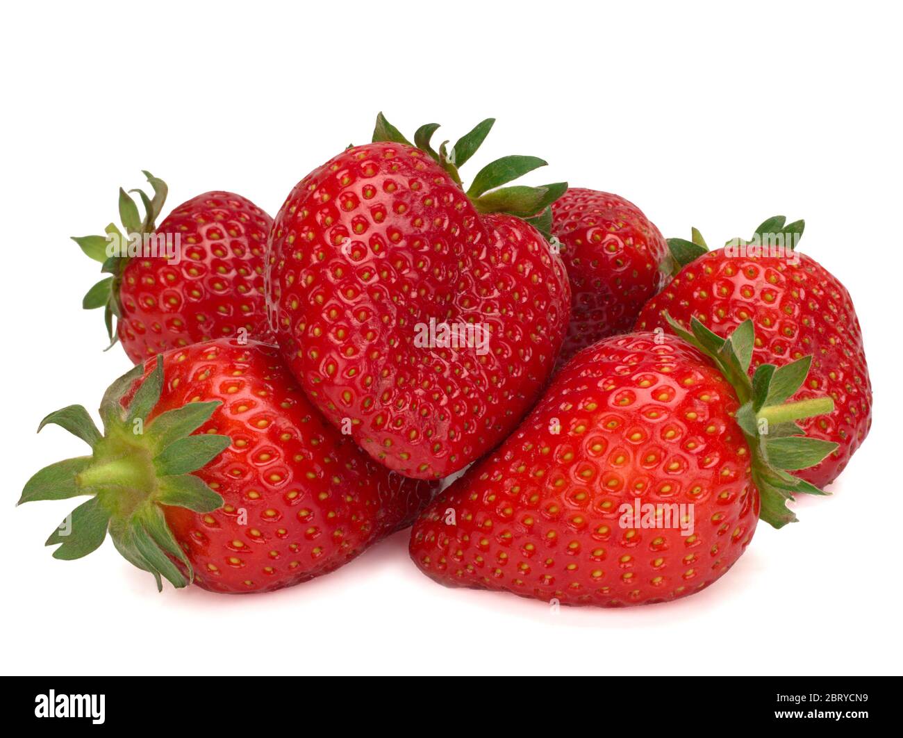 Several juicy organic strawberries hi-res stock photography and images ...