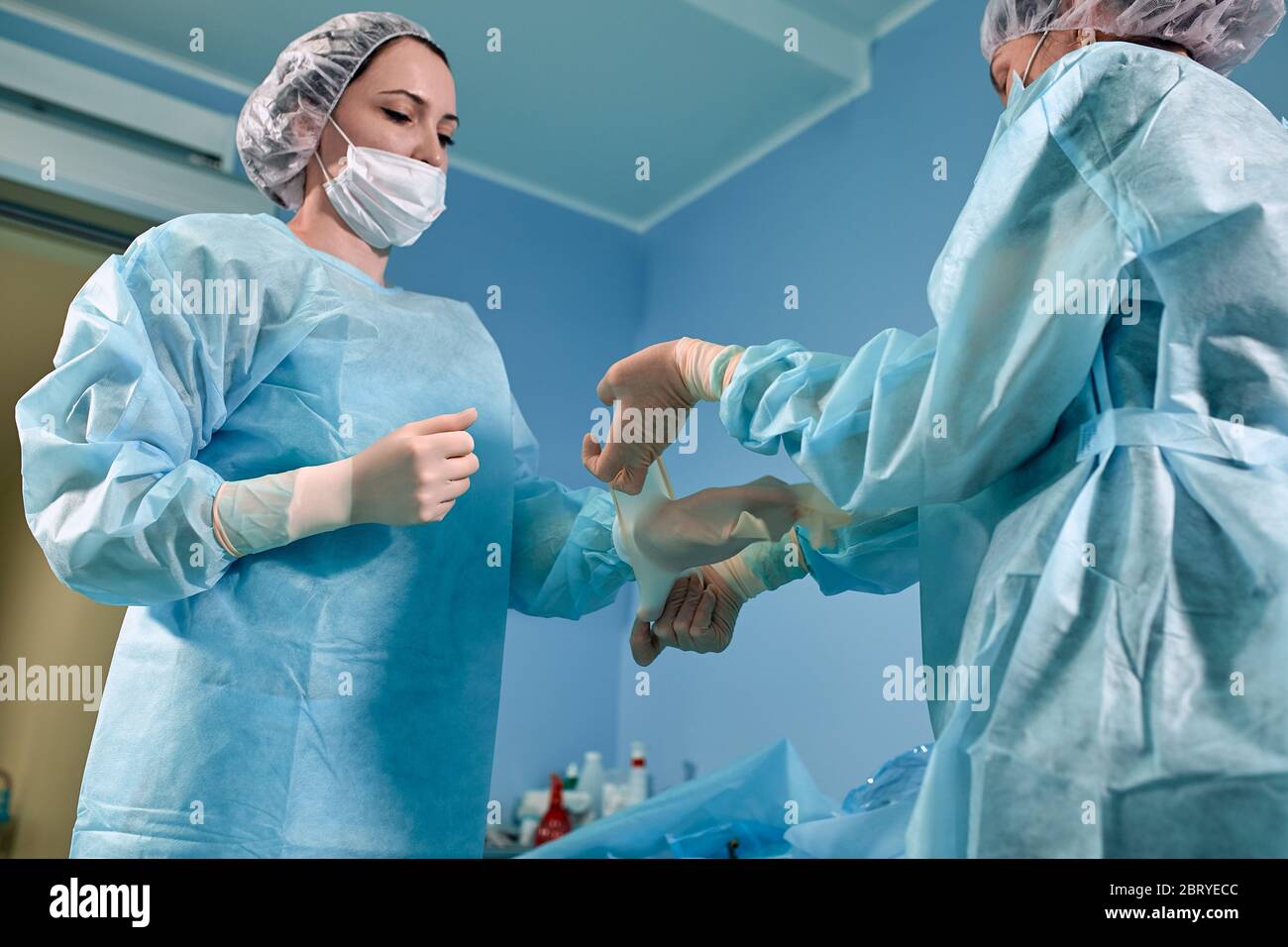 Scrubs and gowns hires stock photography and images Alamy