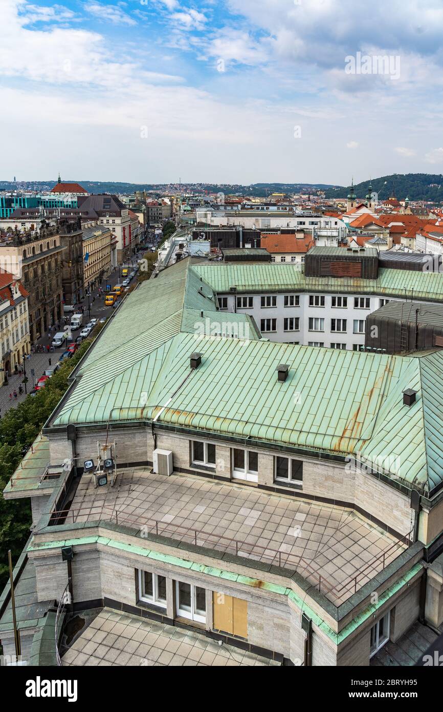 Architecture and landmark skyline of Prague in Czech Republic Stock ...