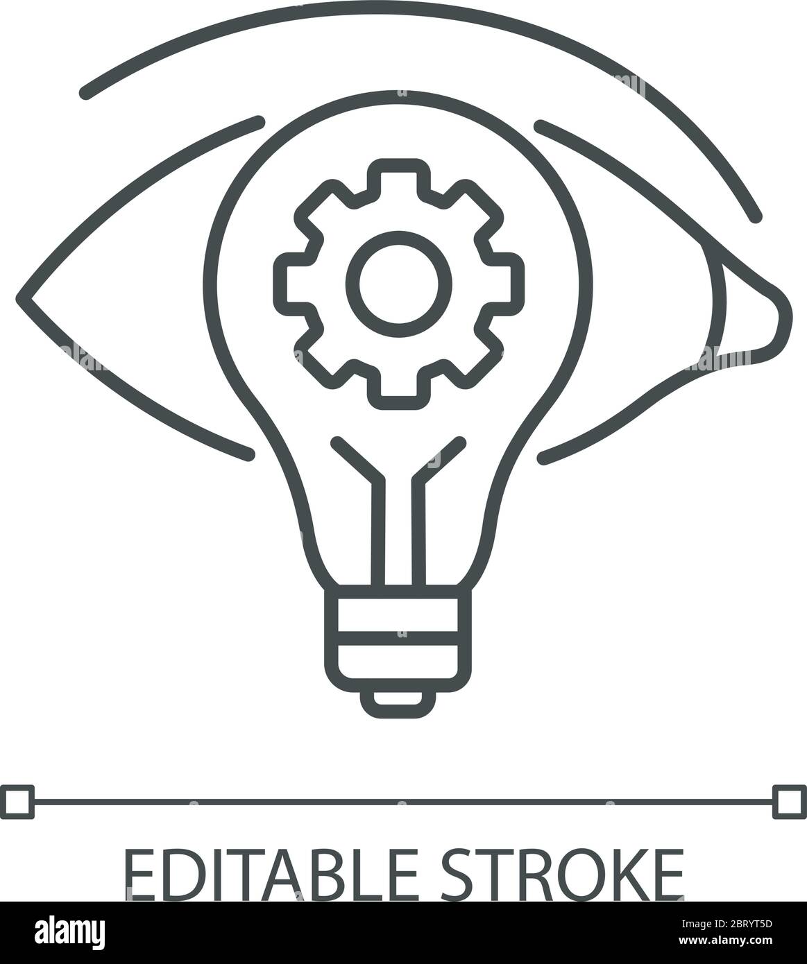 Vision pixel perfect linear icon Stock Vector Image & Art - Alamy