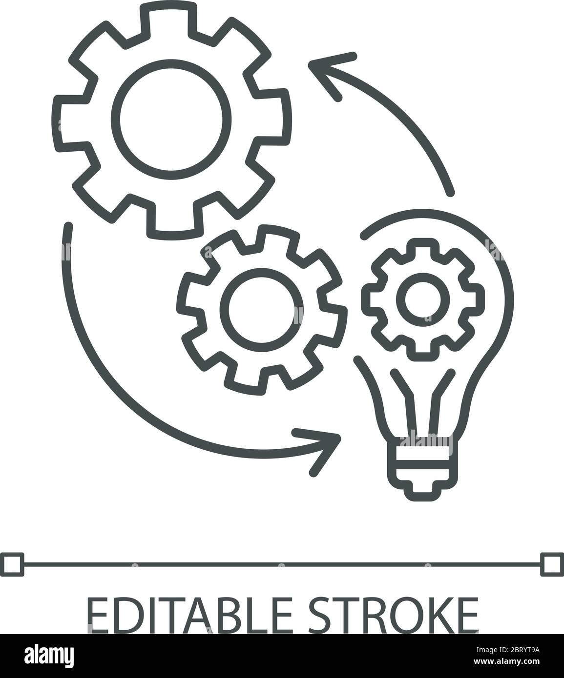 Implementation pixel perfect linear icon Stock Vector