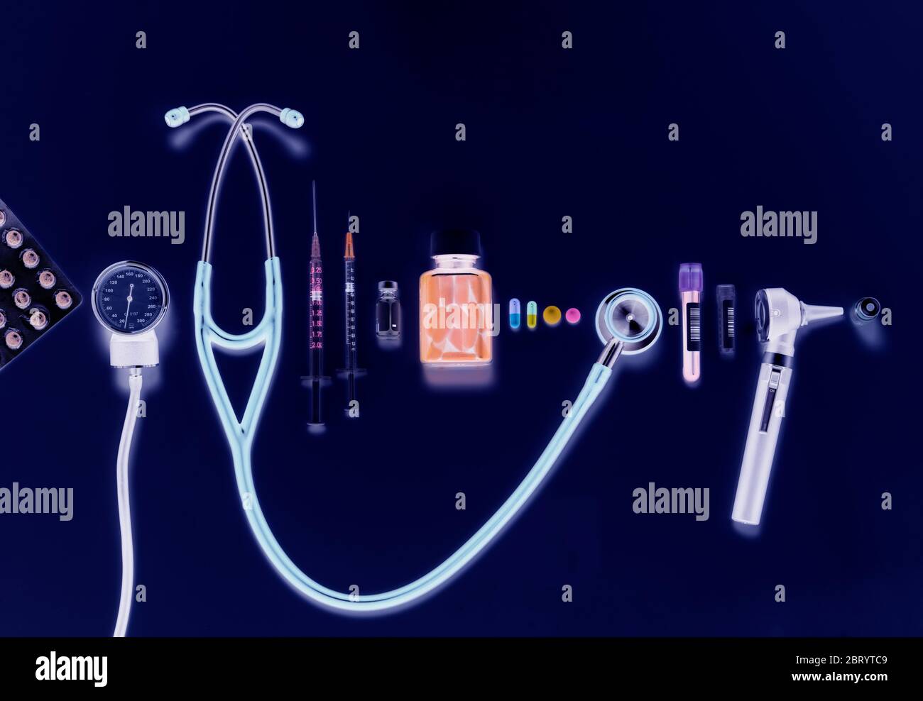 Healthcare, A variety of medical equipment used for diagnosis and