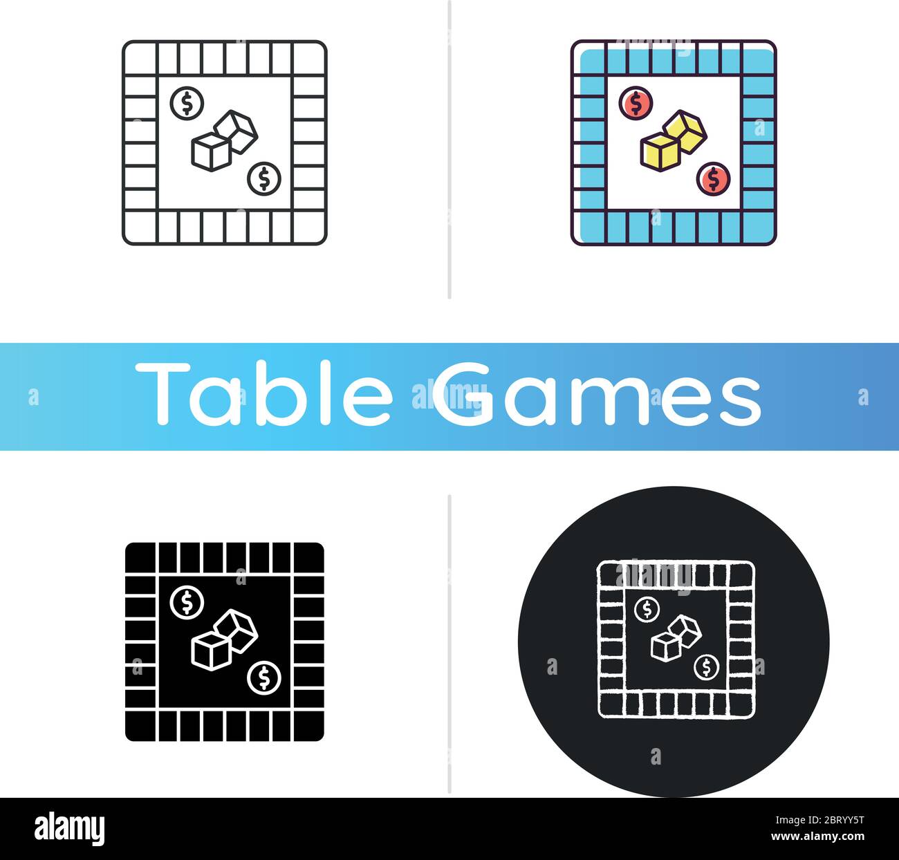 Property trading game icon Stock Vector