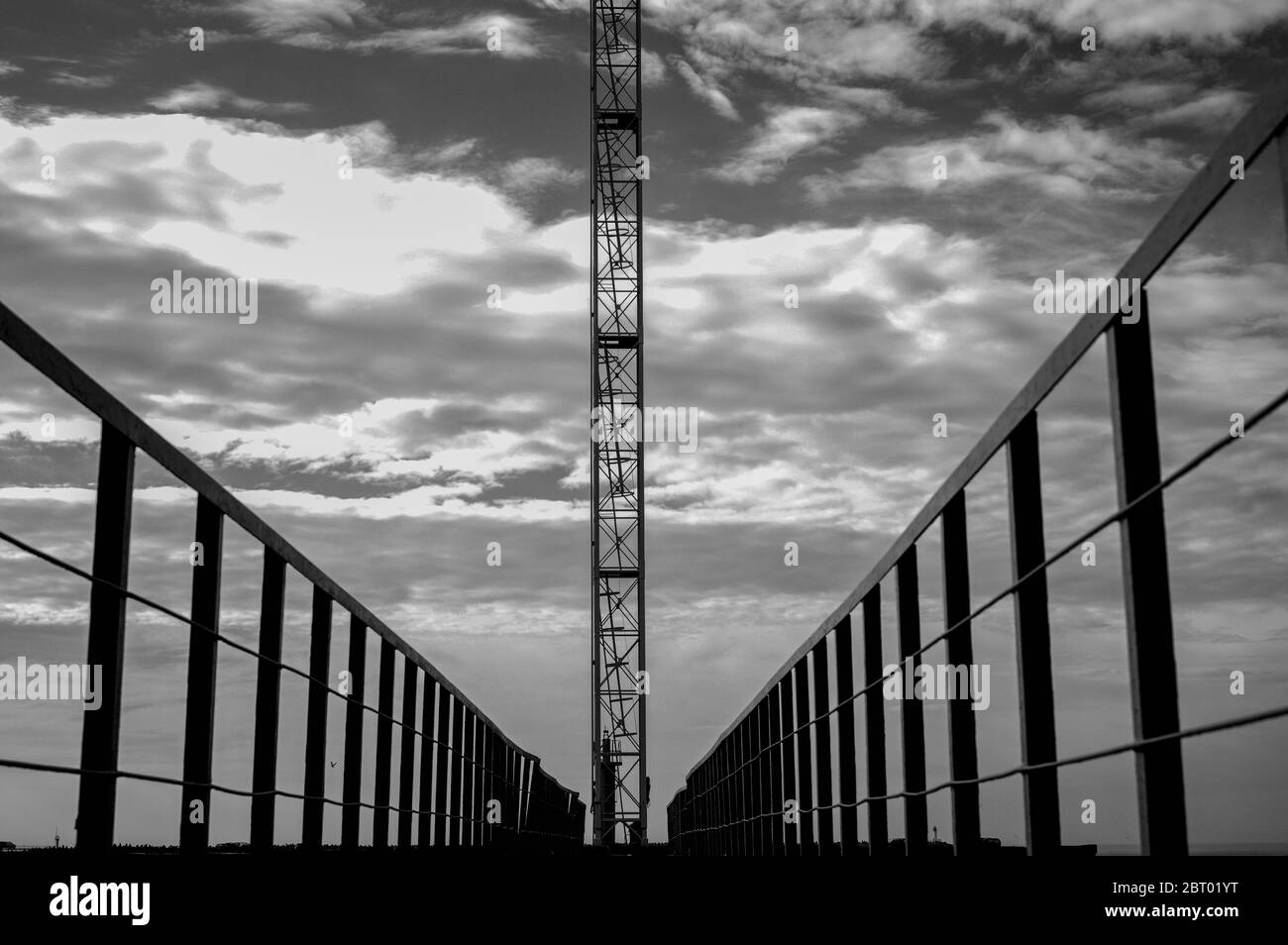 On balcony rail Black and White Stock Photos & Images - Alamy