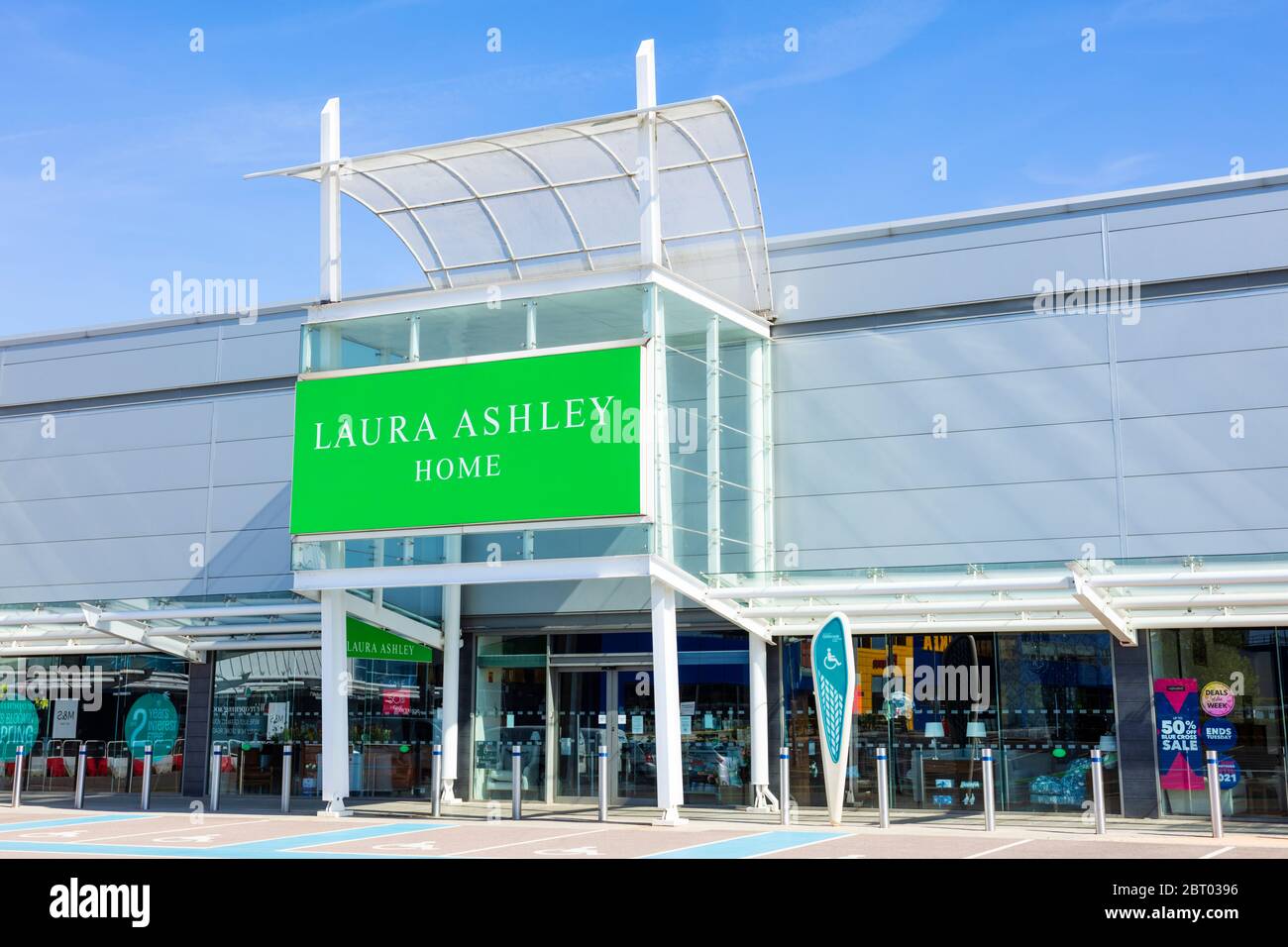Laura Ashley home store front Giltbrook Retail Park, Ikea Way, Giltbrook,Nottingham East Midlands England UK GB Europe Stock Photo
