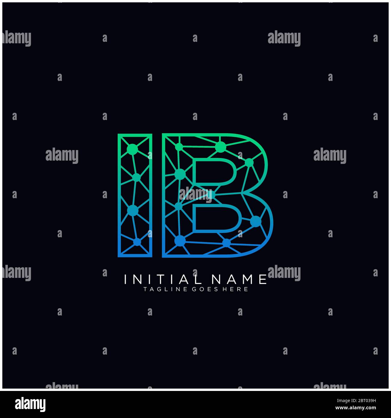 Ib letter logo hi-res stock photography and images - Alamy
