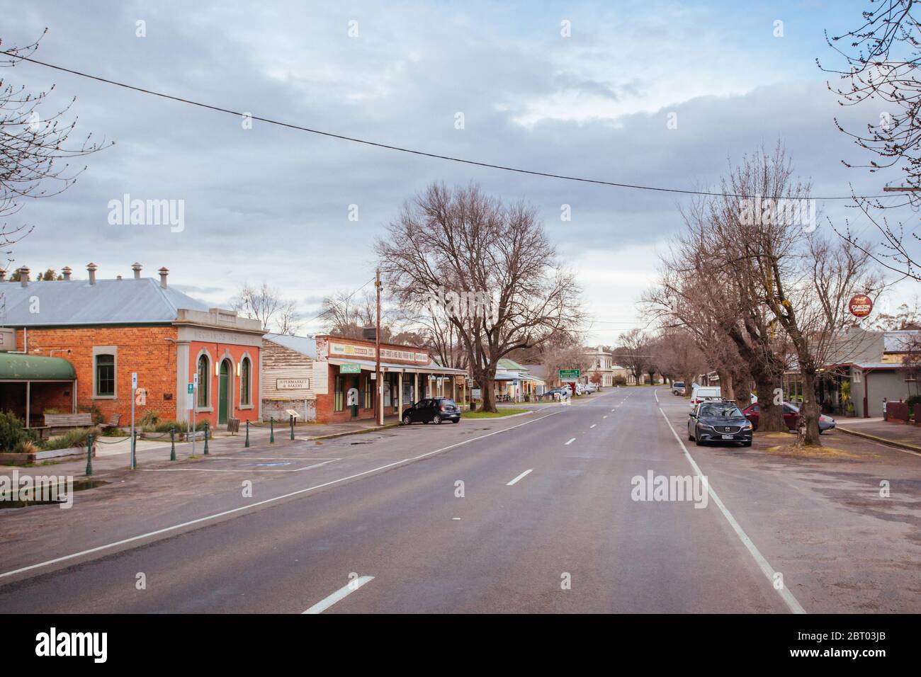 Newstead Township in Victoria Australia Stock Photo Alamy