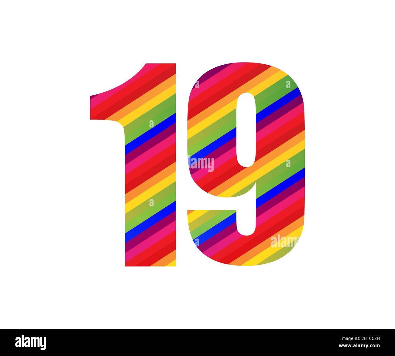 Number 19 Stock Vector Images - Alamy