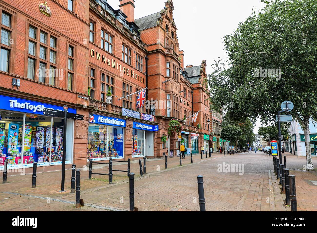 Crown & Mitre Hotel, English Street, in the town centre of Carlisle, Cumbria, England, UK Stock Photo