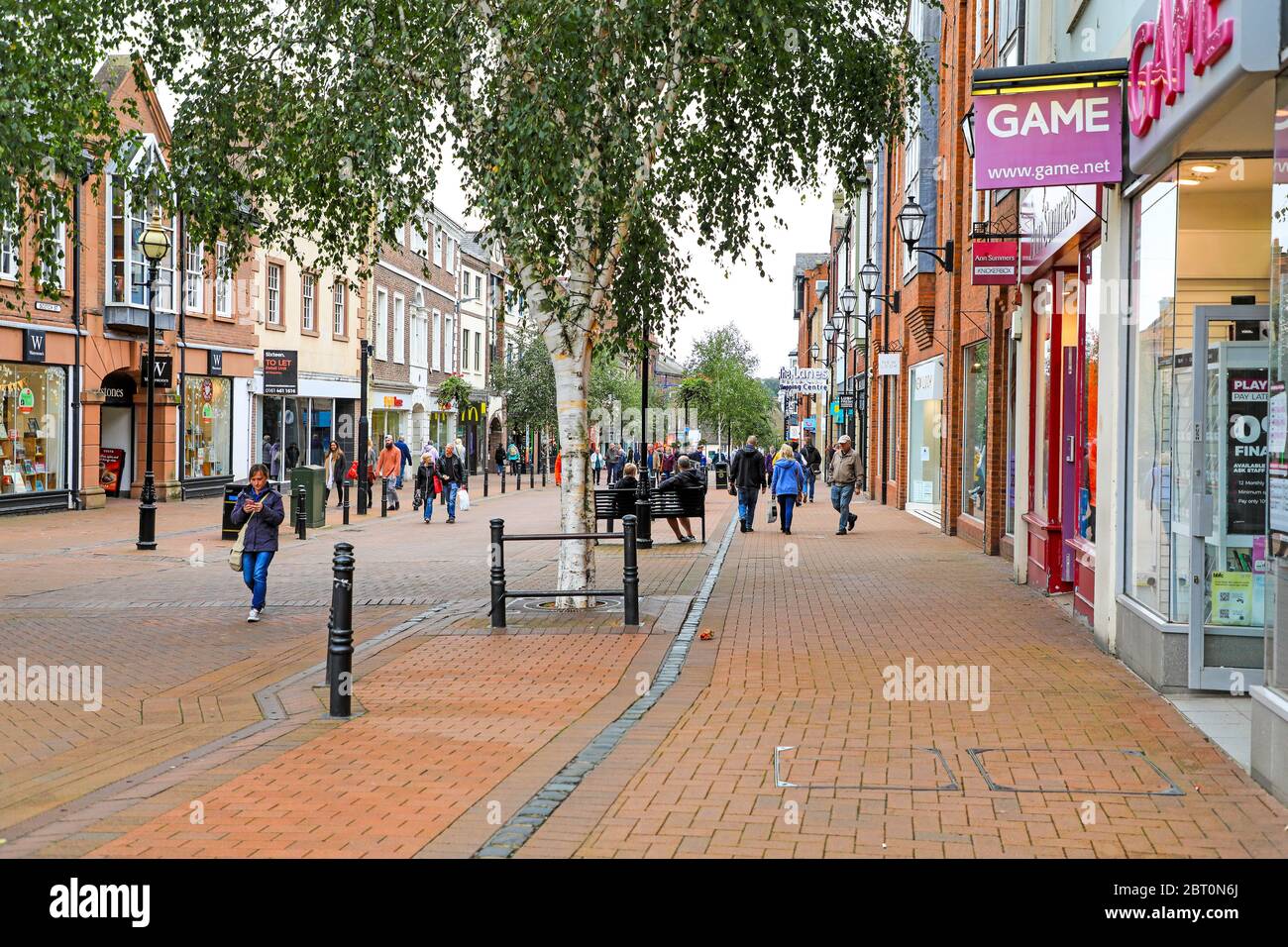 Scotch Street in the town centre of Carlisle, Cumbria, England, UK ...