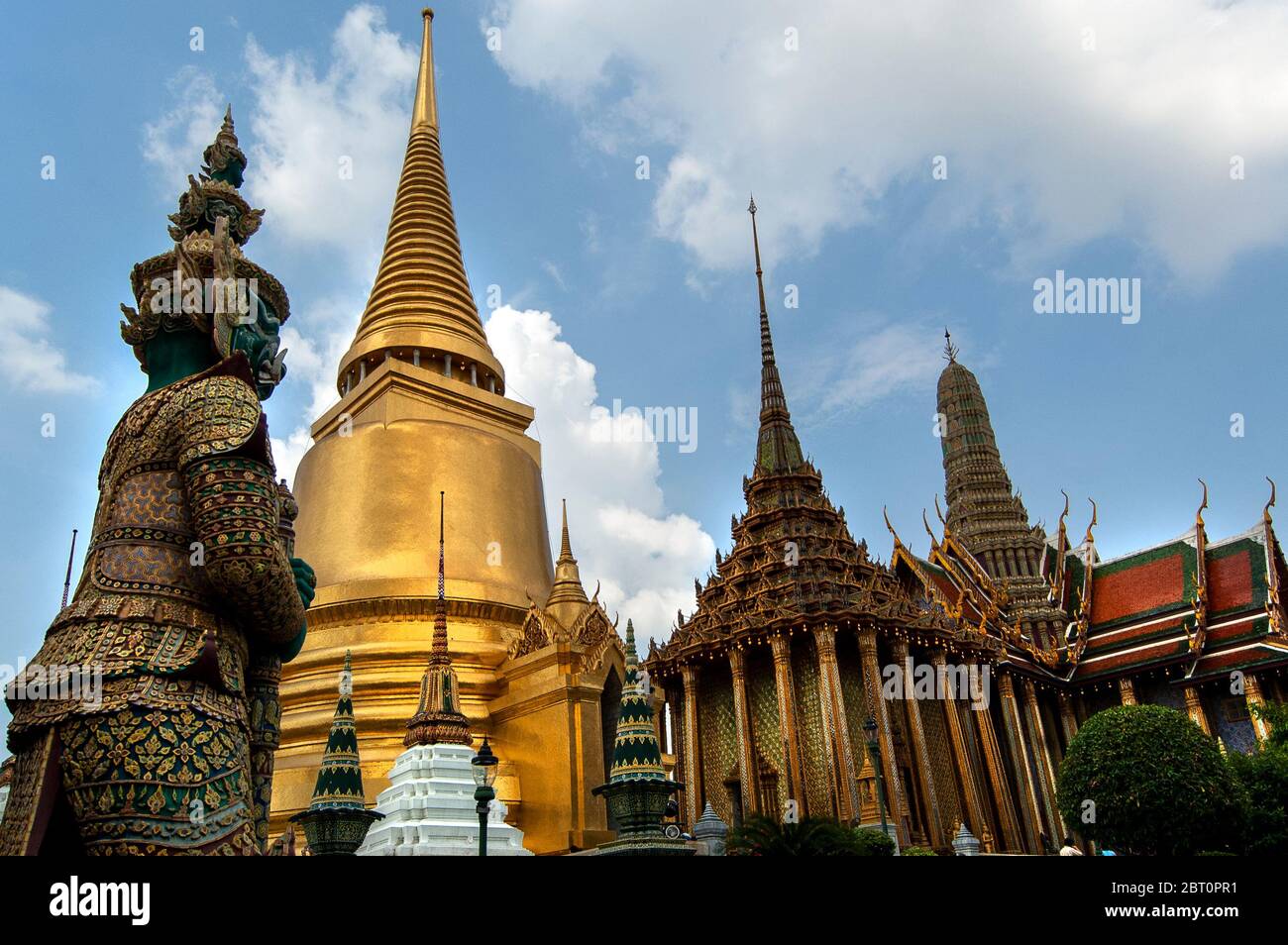 The Grand Palace, a must-see attraction in Bangkok, Thailand. Stock Photo