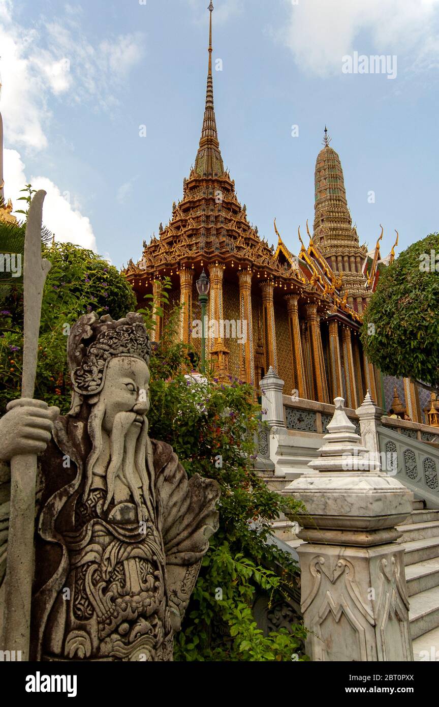 The Grand Palace, a must-see attraction in Bangkok, Thailand. Stock Photo