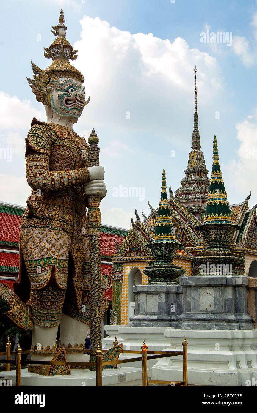 The Grand Palace, a must-see attraction in Bangkok, Thailand. Stock Photo