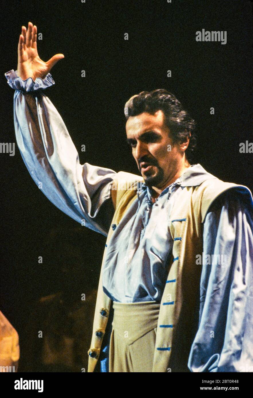 Ruggero Raimondi bass baritone opera singer performing at the Paris Opera in Mozarts Don Giovanni 1981 Stock Photo