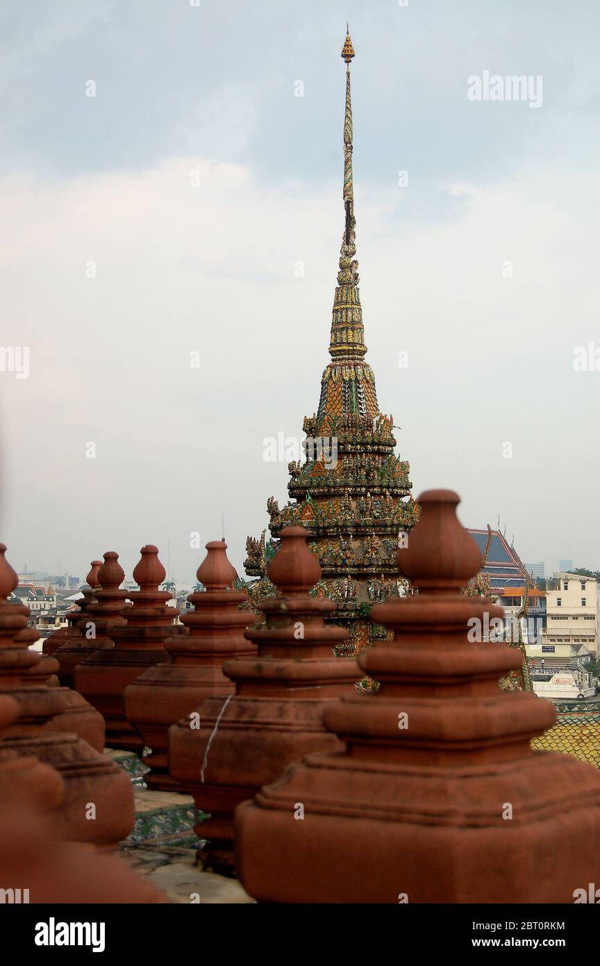 The Grand Palace, a must-see attraction in Bangkok, Thailand. Stock Photo