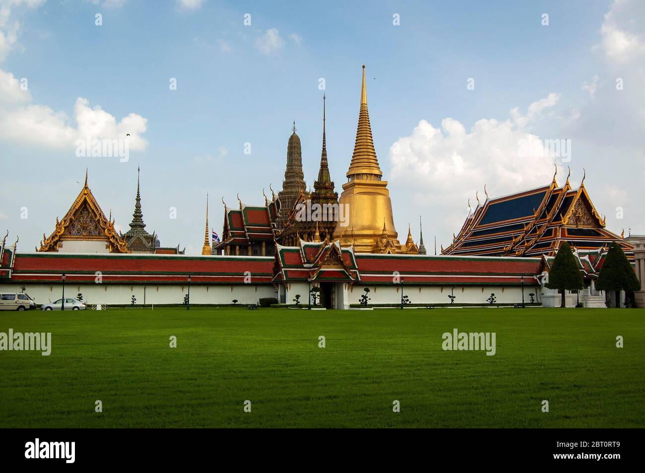 The Grand Palace, a must-see attraction in Bangkok, Thailand. Stock Photo