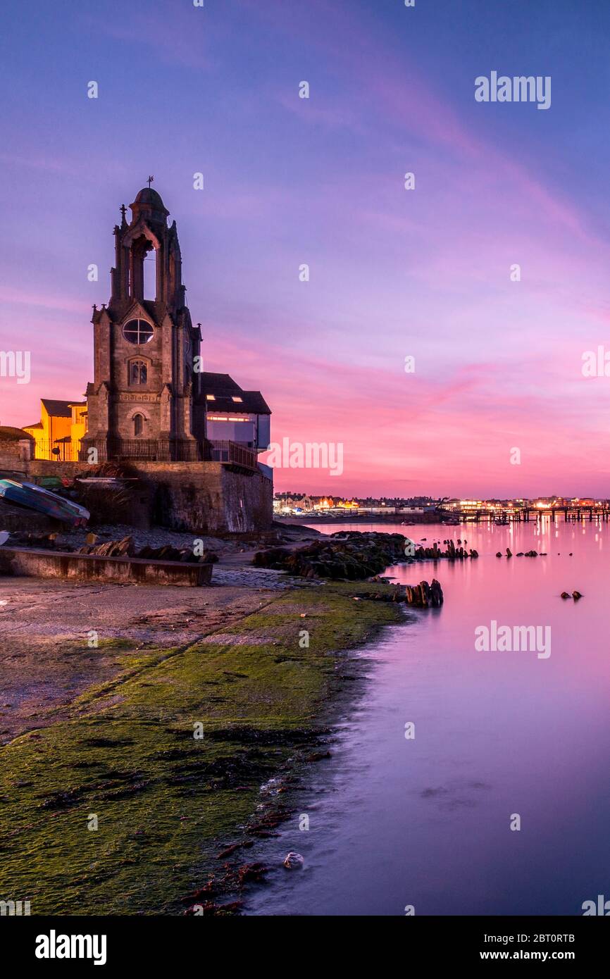 Wellington Tower at Swanage, Dorset, uk Stock Photo