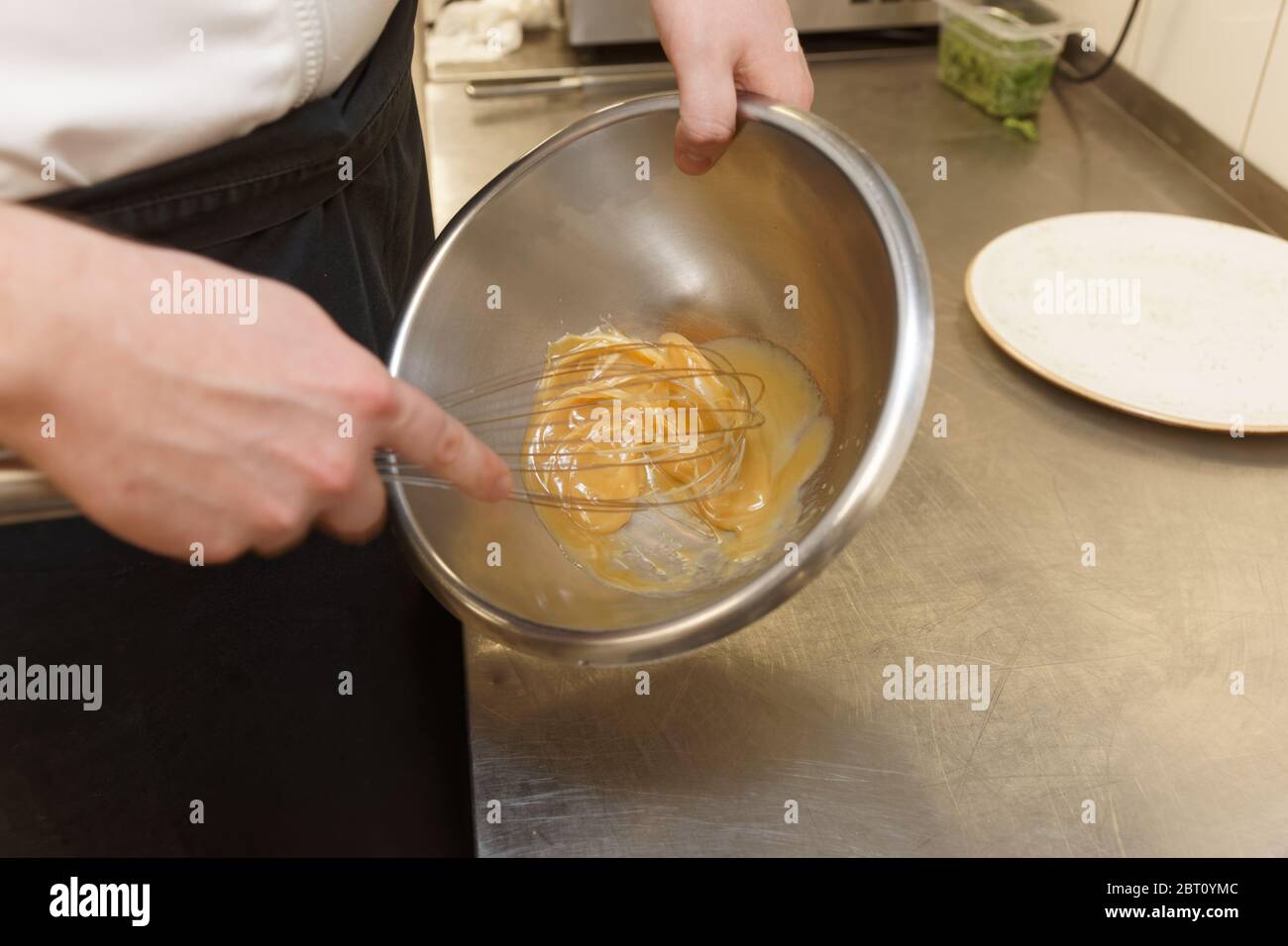 Sauce in stainless steel pot hires stock photography and images Alamy