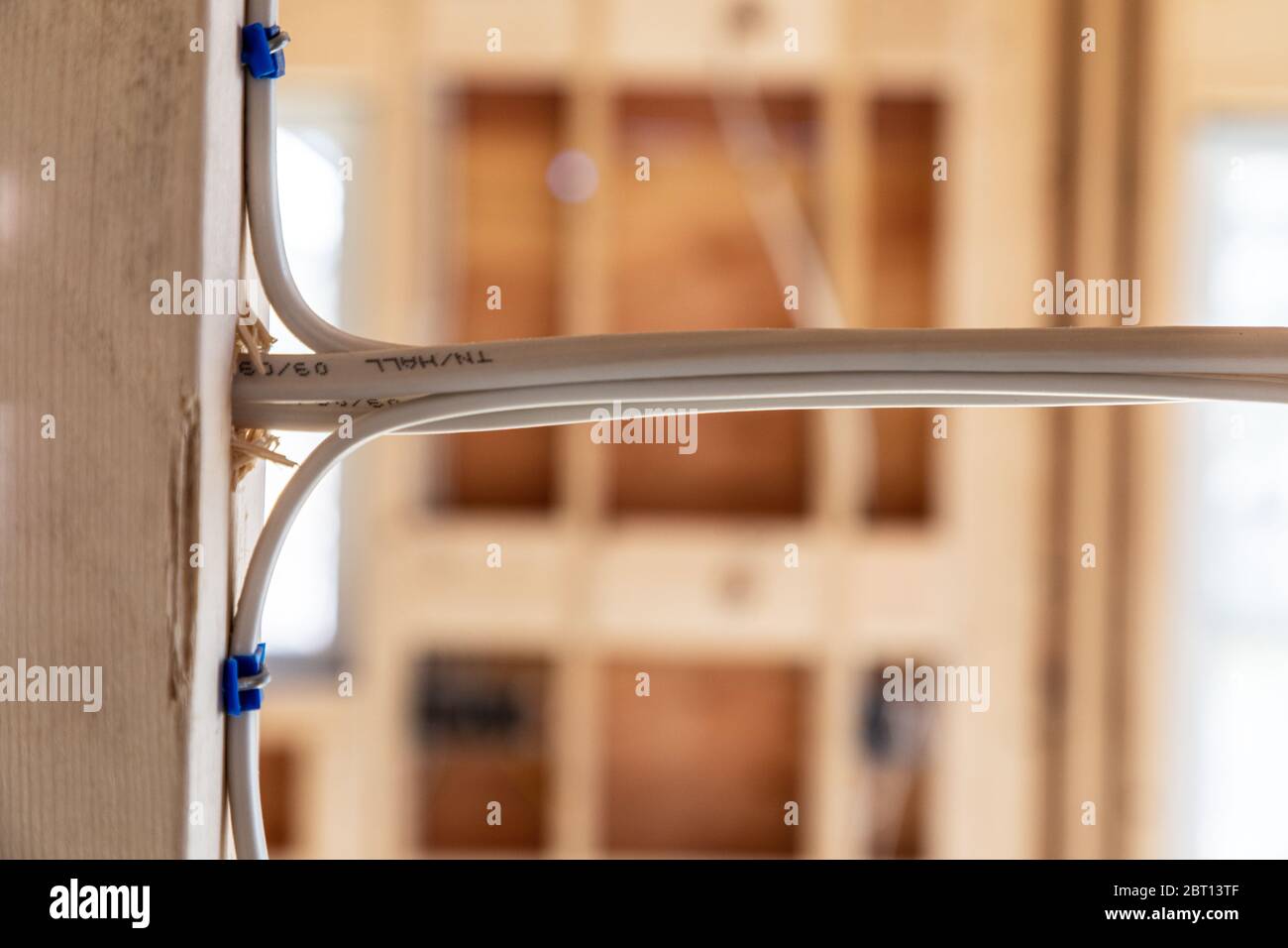 Rough Electrical wiring Stock Photo Alamy