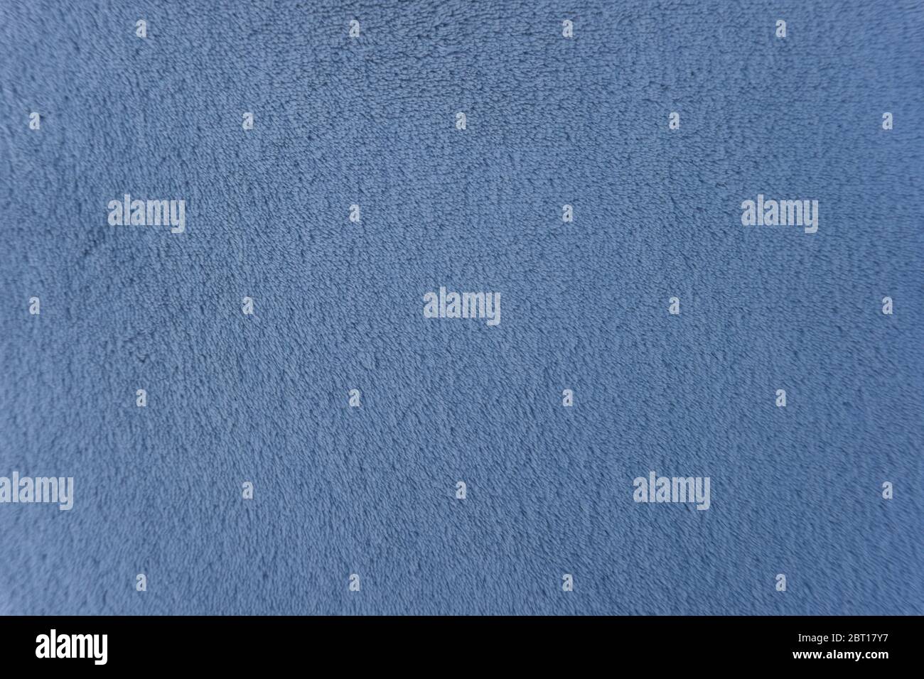 plush texture from the blue towel Stock Photo