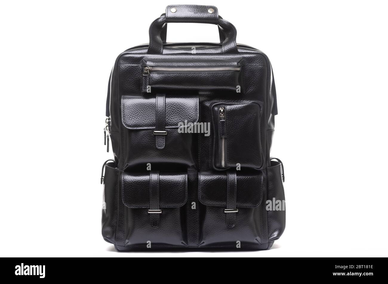 man s expensive elegant briefcase on a white background Stock Photo Alamy