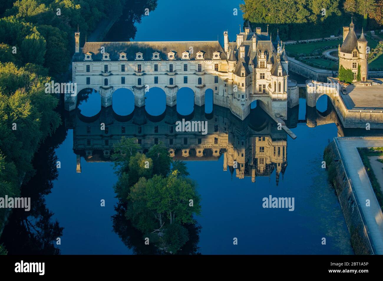 Chateau Chenonceau, Normandy, France Stock Photo