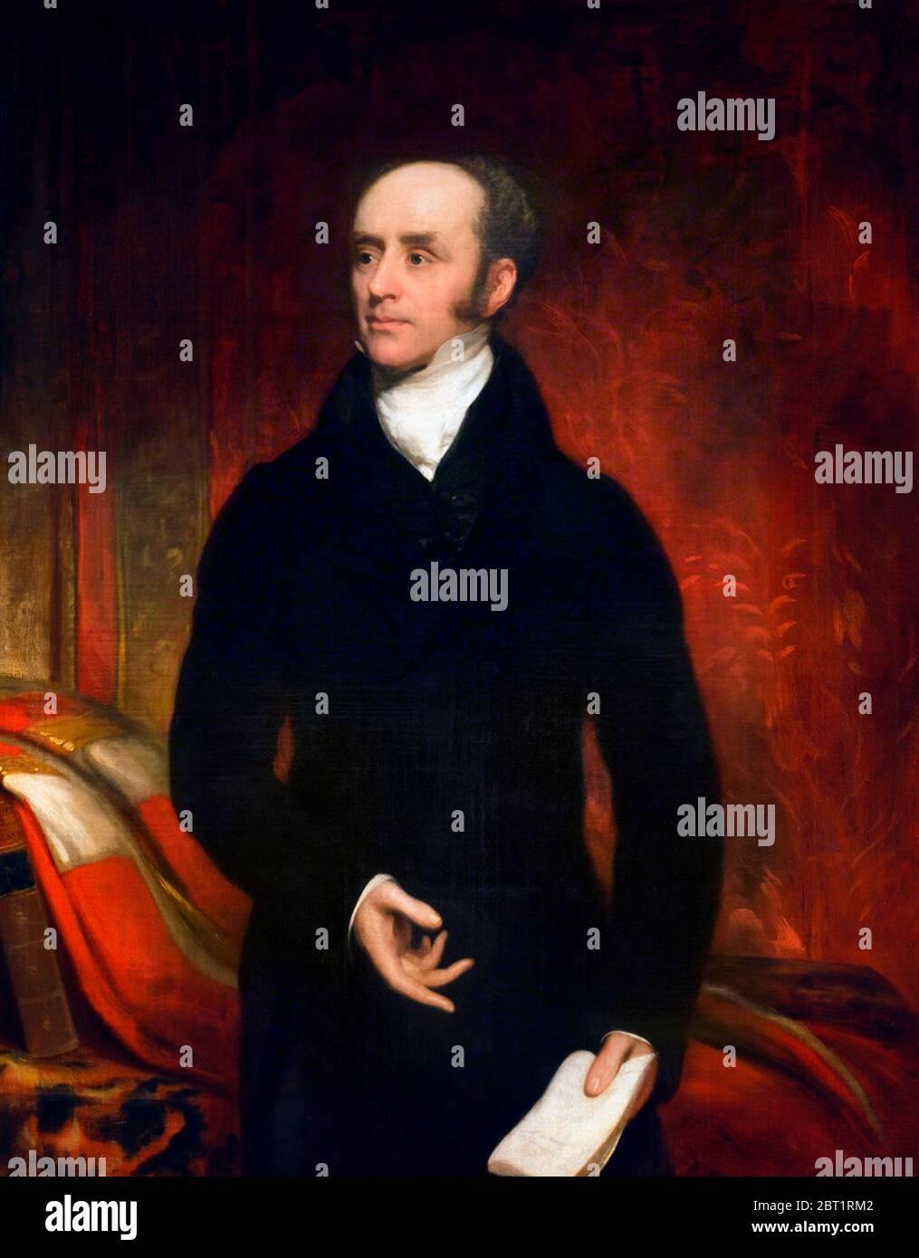 Charles Grey, 2nd Earl Grey (1764- 1845),  portrait attributed to Thomas Phillips, oil on canvas, c.1820 Stock Photo
