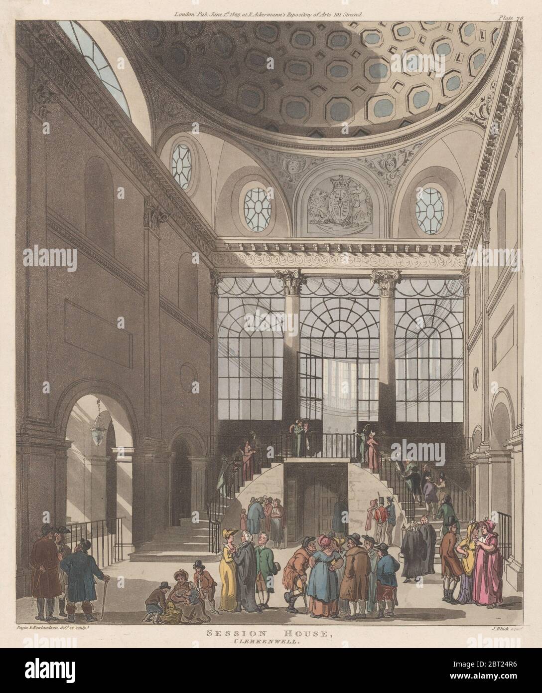 Session House, Clerkenwell, June 1, 1809. Stock Photo