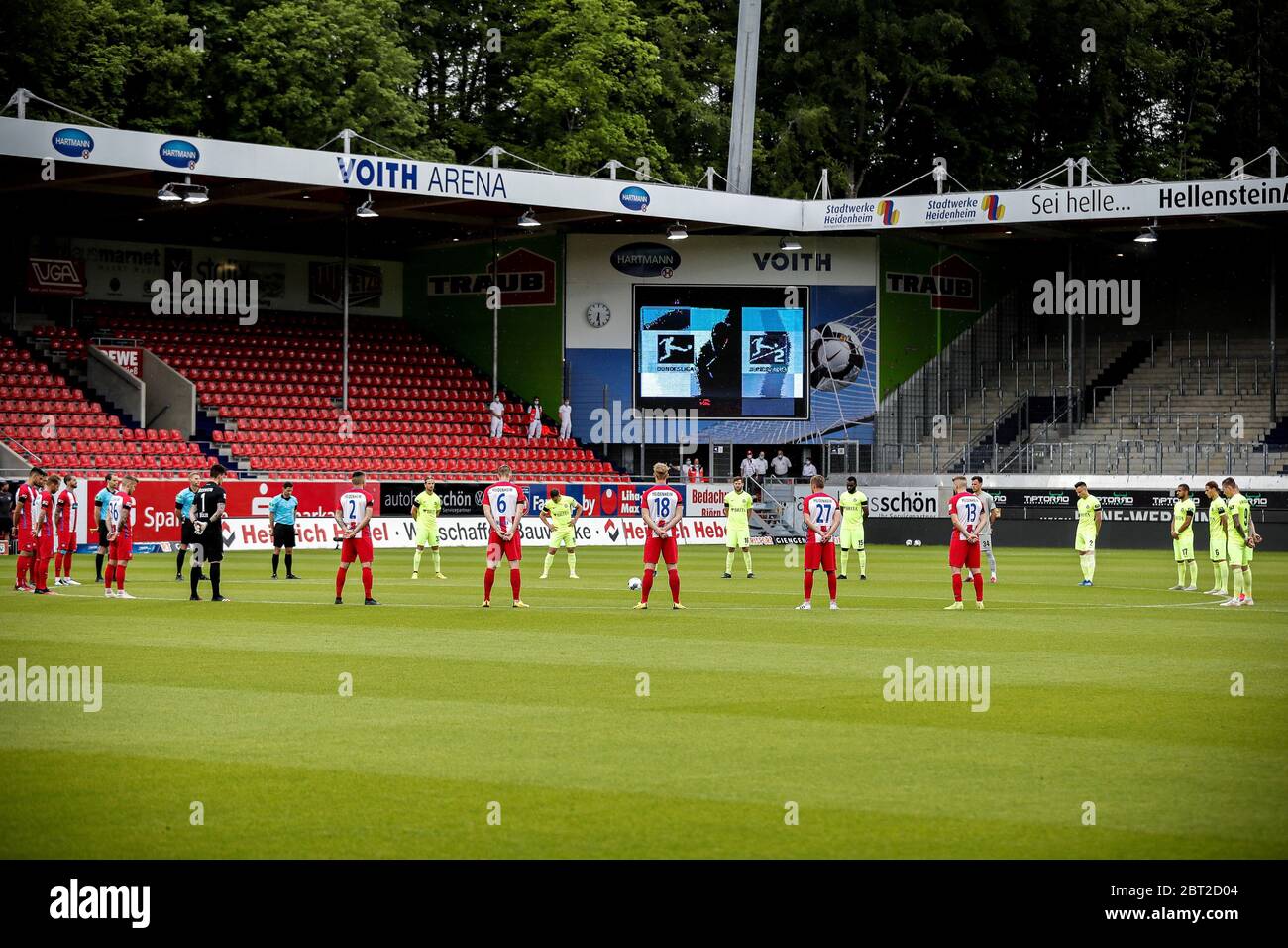 Heidenheim Germany 22nd May 2020 Football 2nd Bundesliga 1st Fc Heidenheim Sv Wehen Wiesbaden 27th Matchday