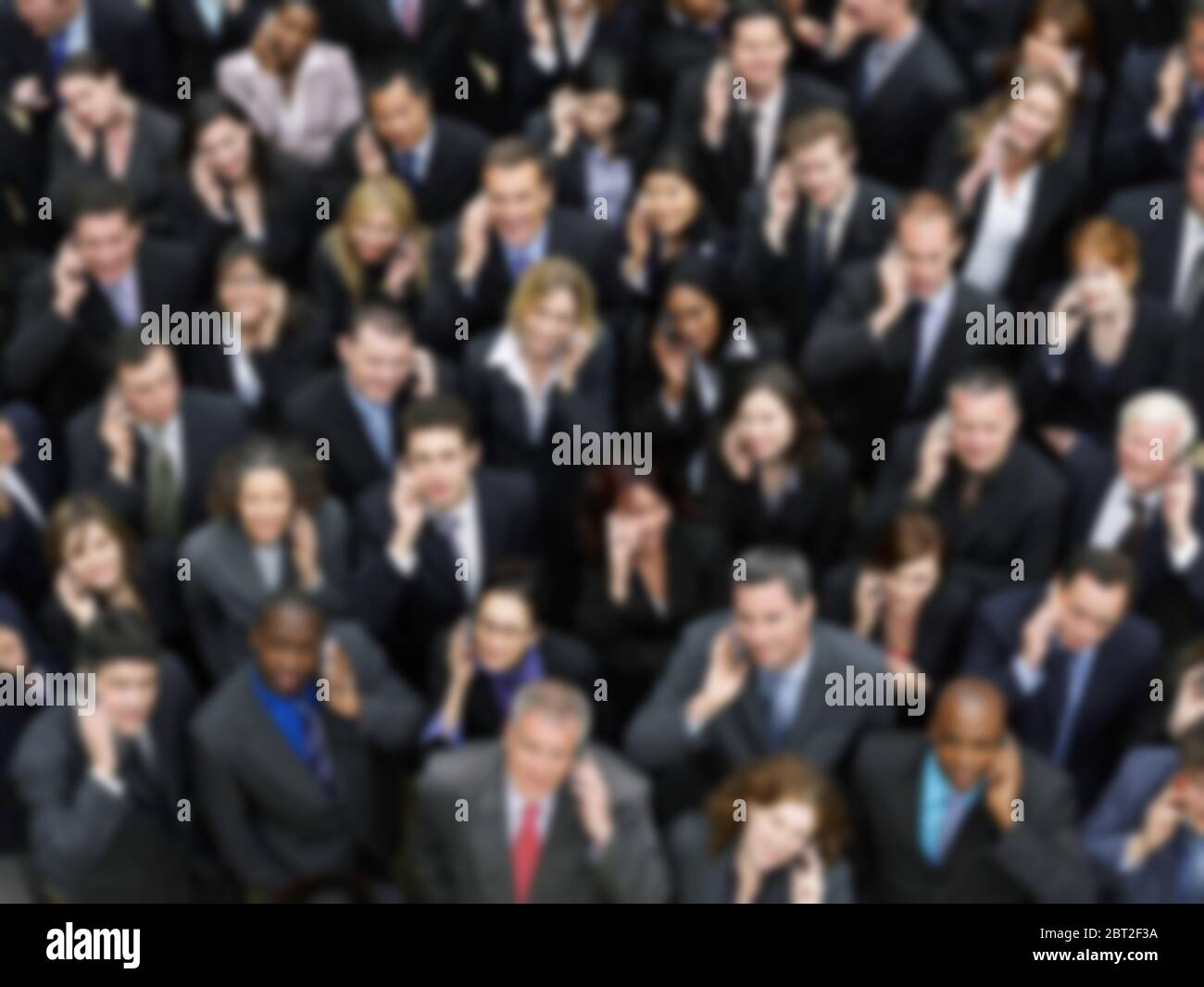 Blurred photo of business group crowd Stock Photo