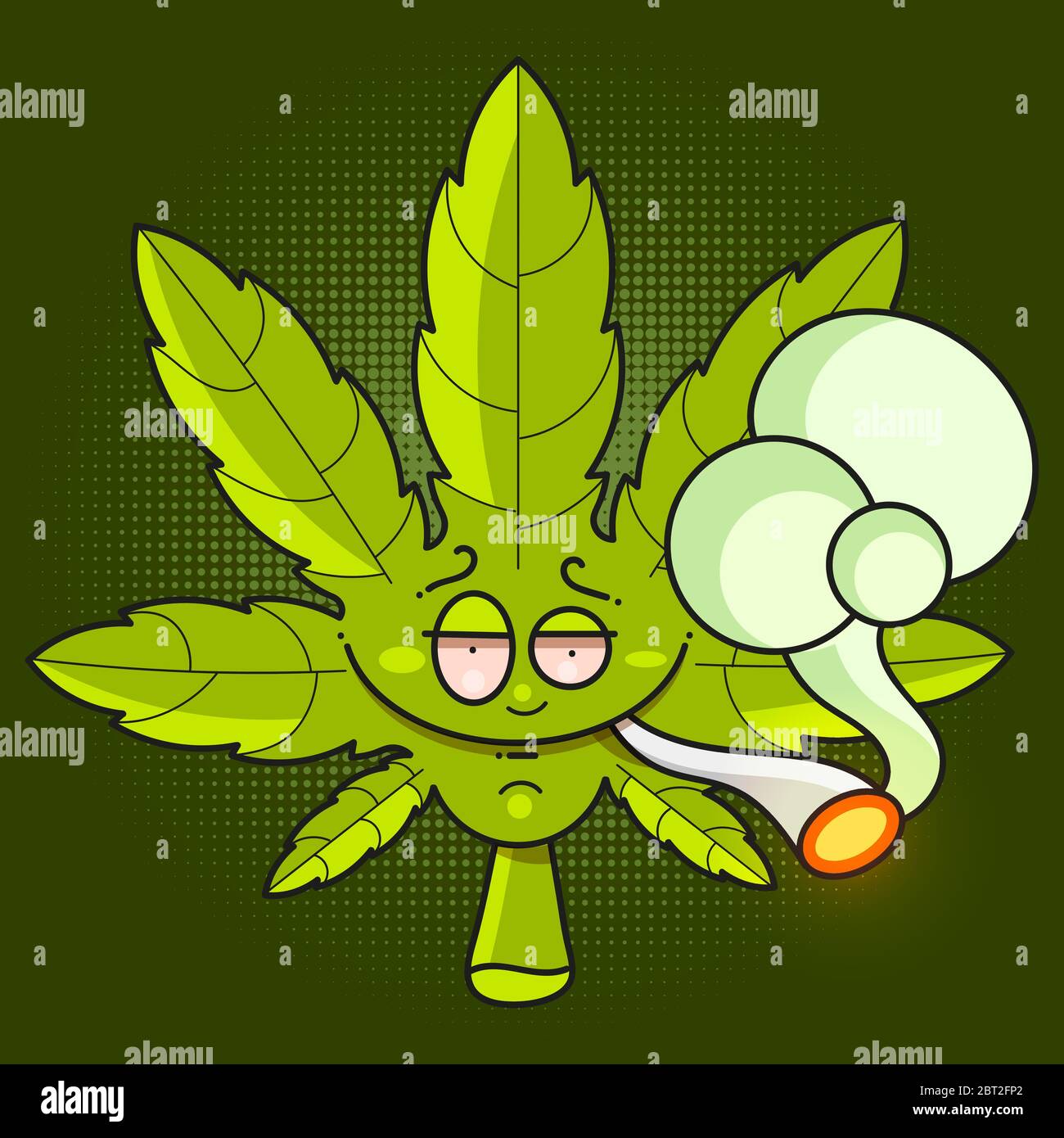 Cannabis leaf icon - Vector Green Cannabis Leaf , Marijuana Leaf Vector Icon Stock Vector