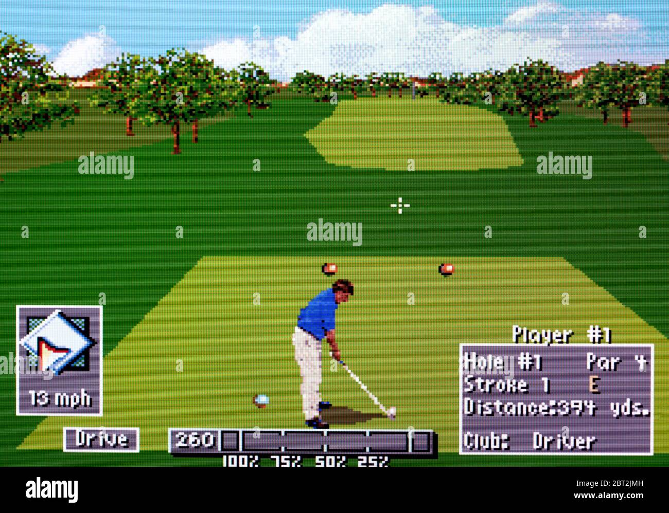 PGA European Tour - SNES Super Nintendo  - Editorial use only Stock Photo