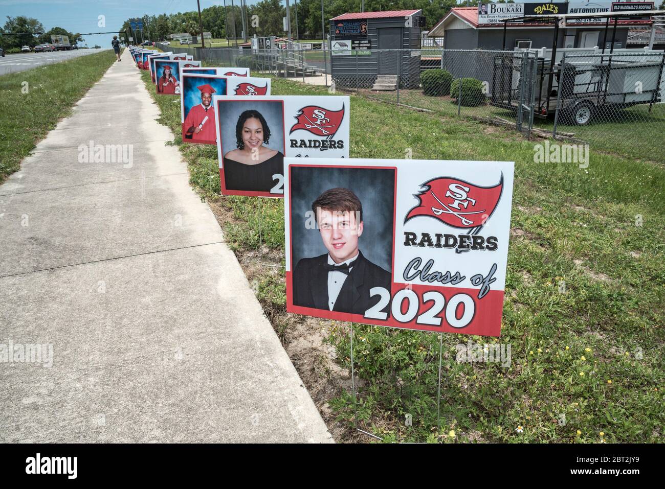 2020 graduating class of Seniors at Santa Fe High School in Alachua