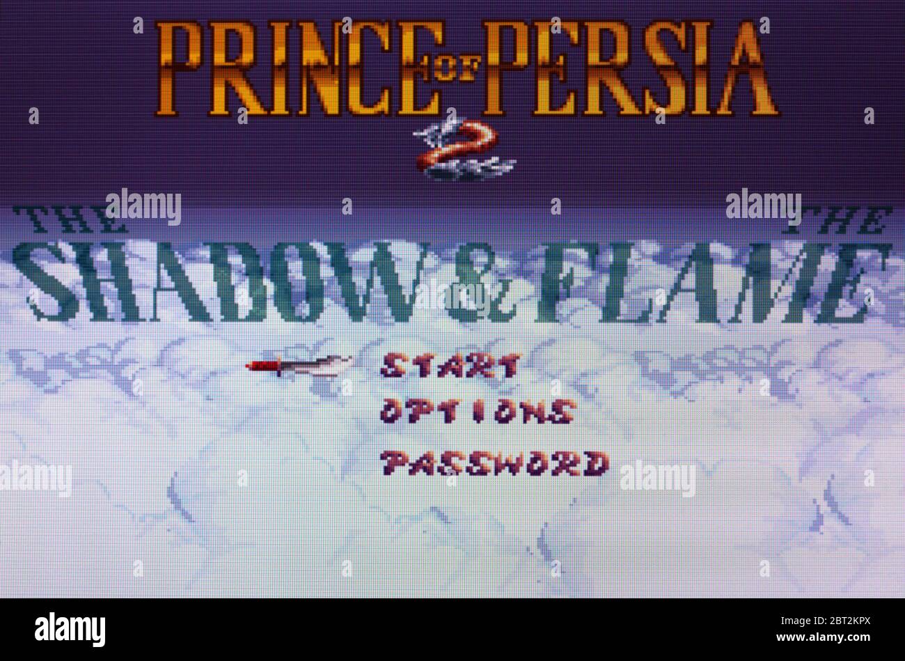 Prince of Persia The Shadow & The Flame SNES Super Nintendo Editorial use only Stock Photo