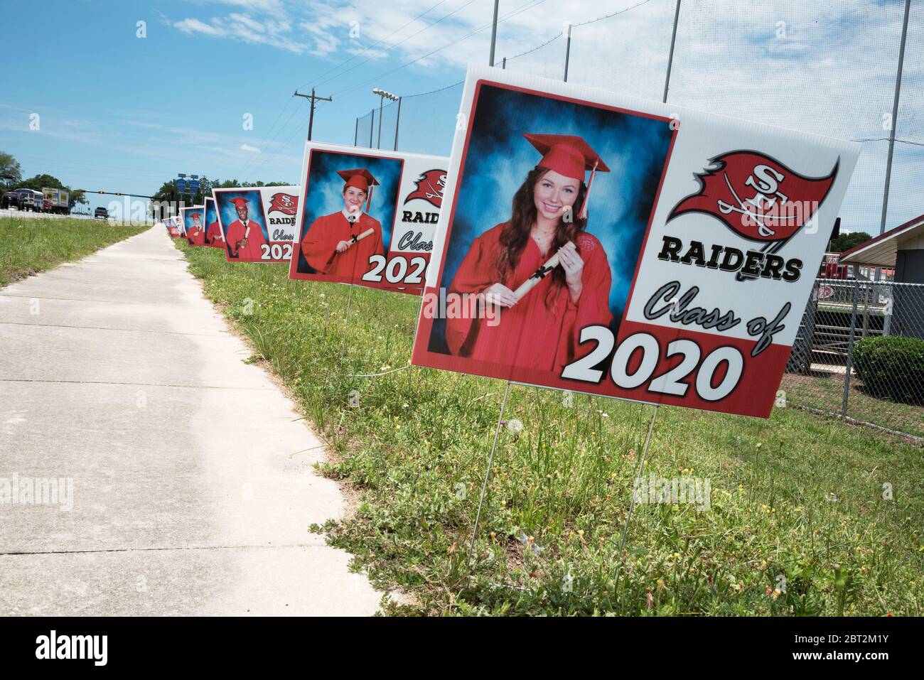 2020 graduating class of Seniors at Santa Fe High School in Alachua