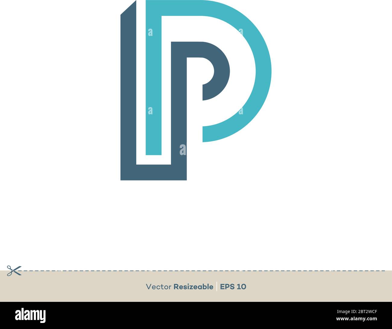 Letter P Icon Vector Logo Template Illustration Design. Vector EPS 10. Stock Vector