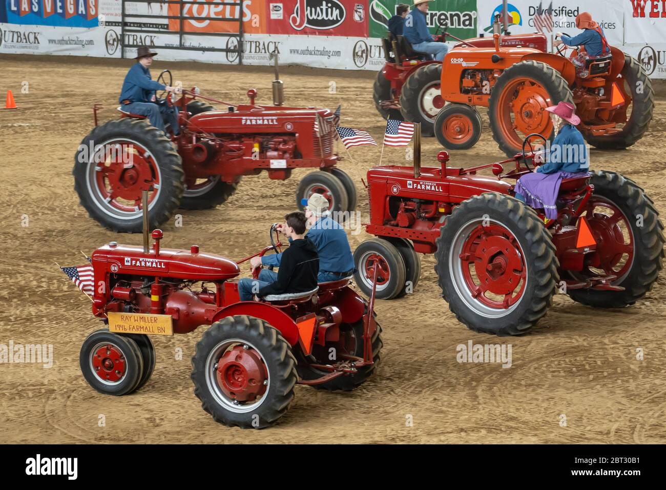 Harrisburg, PA / USA January 9, 2020 A Tractor Square Dance