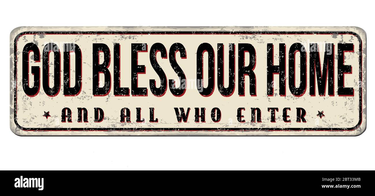 Bless This House Cut Out Stock Images Pictures Alamy
