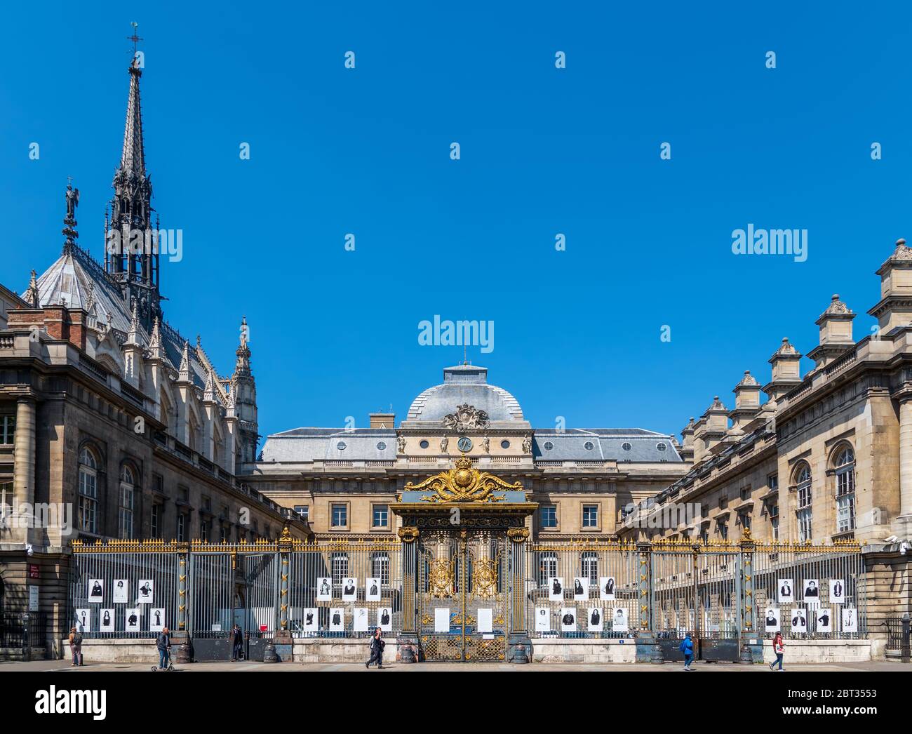 Palais de Justice and Sainte Chapelle in Paris, France Stock Photo