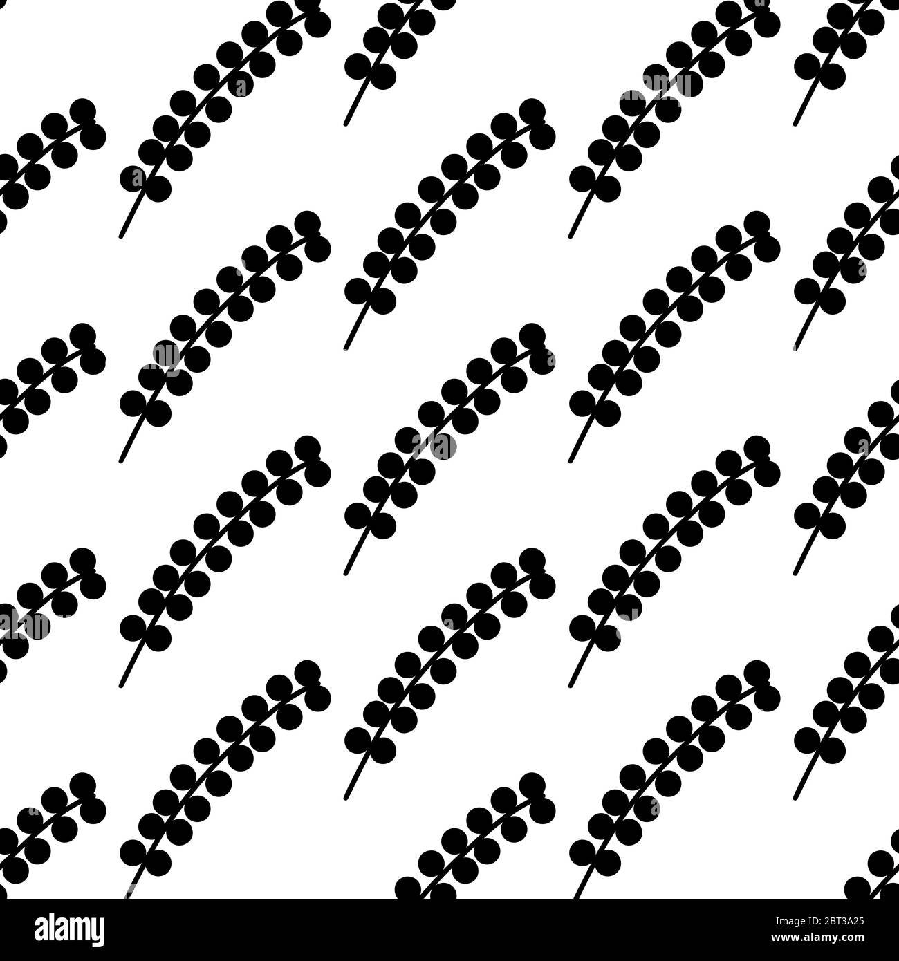 Floral seamless pattern. Isolated on white background. Vector stock ...