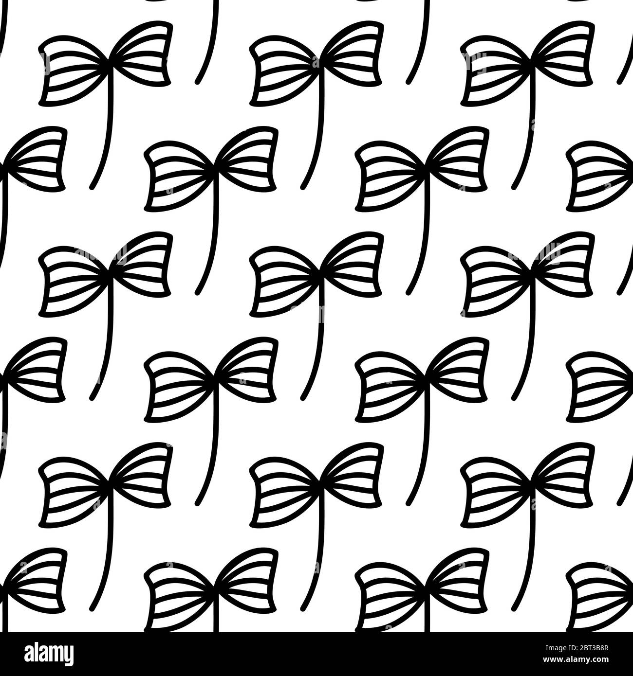 Floral seamless pattern. Isolated on white background. Vector stock ...