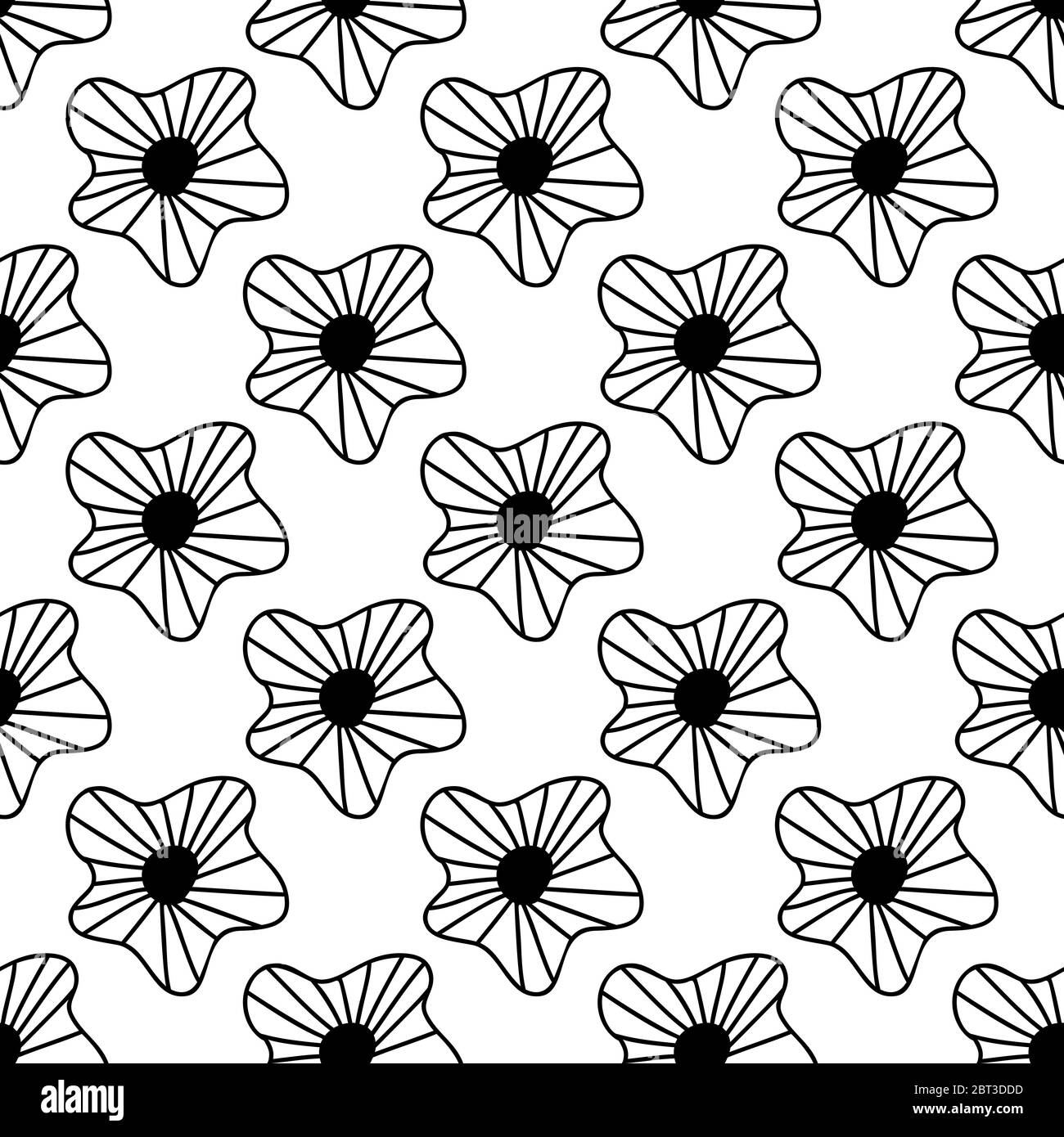 Floral seamless pattern. Isolated on white background. Vector stock ...