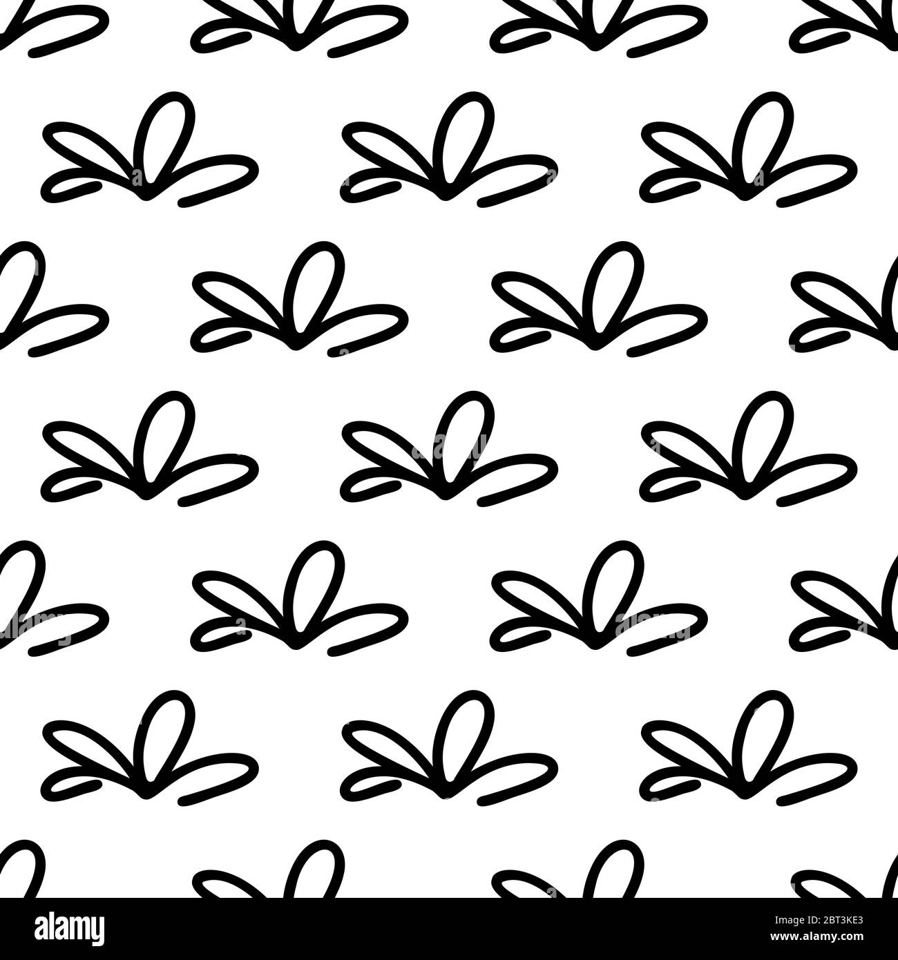 Floral seamless pattern. Isolated on white background. Vector stock ...