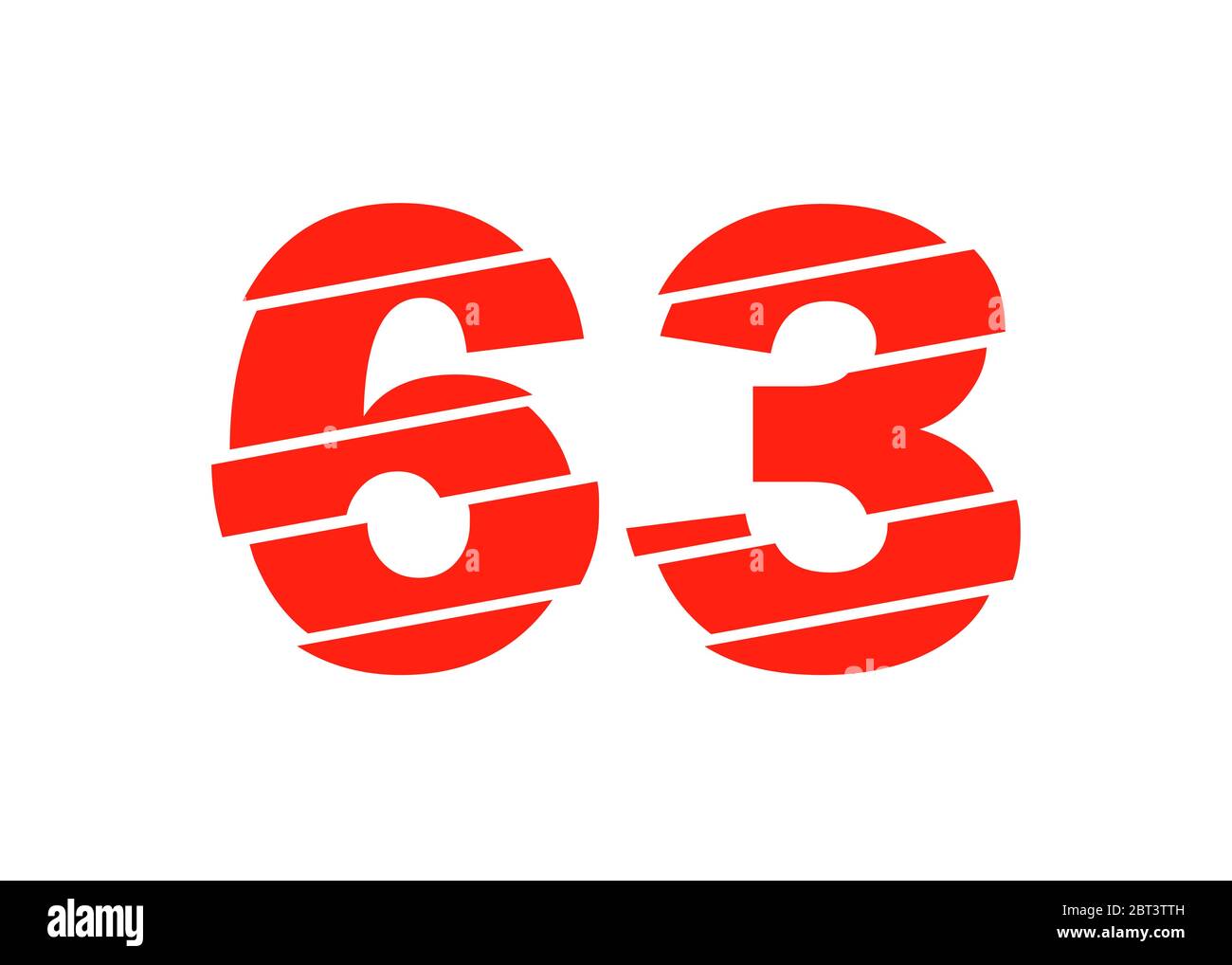 Number 63 Stock Vector Images - Alamy