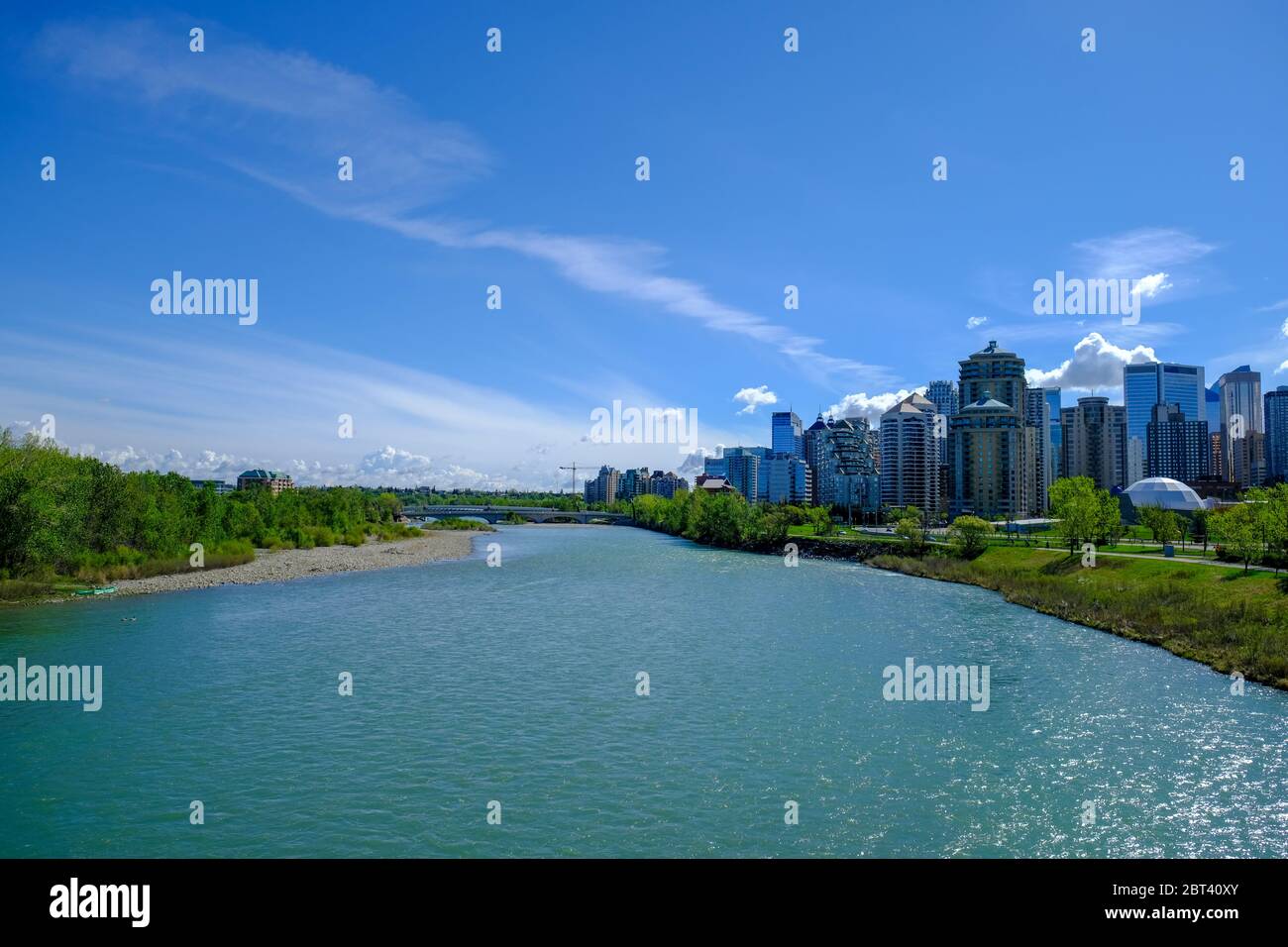Skyline Calgary Alberta Canada Stock Photo - Alamy