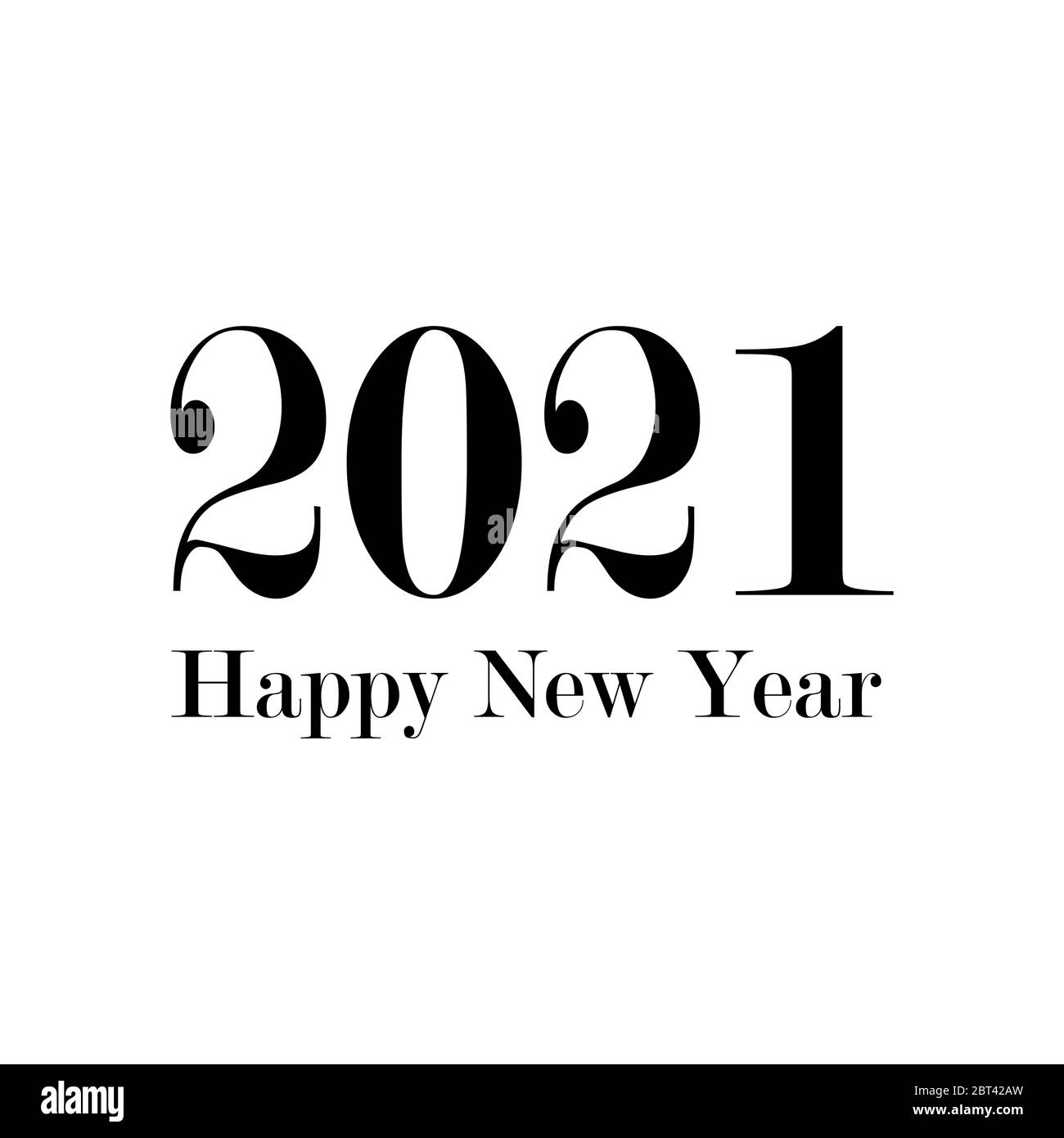 Happy New Year 2021 Design Template. Modern Design for Calendar ...